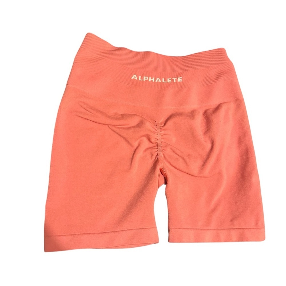Alphalete coral amplify gym shorts size xs